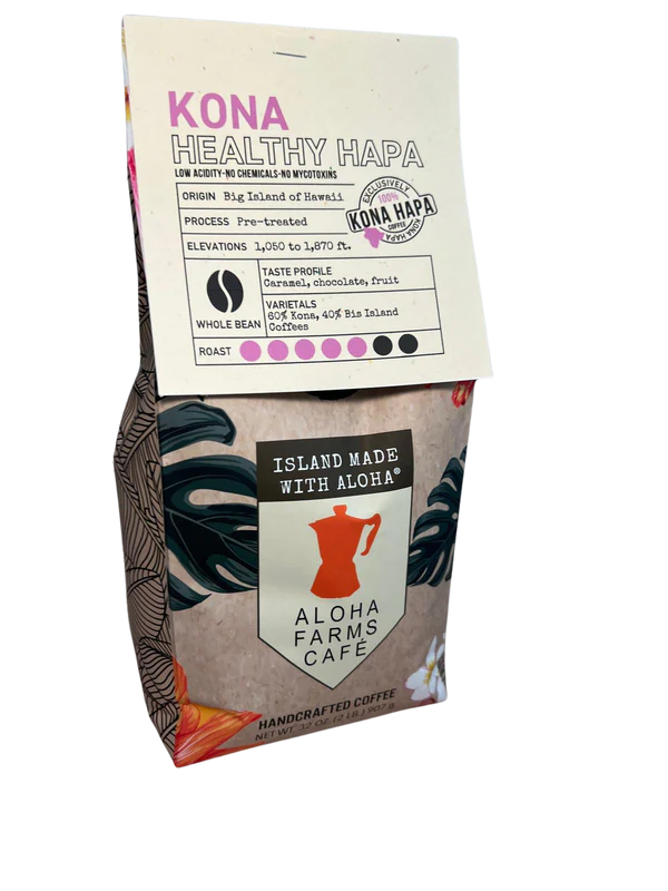 100% Kona Healthy Hapa - Medium dark roast