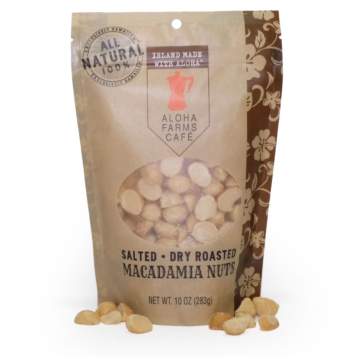 10 oz. Natural Hawaiian Macadamia Nuts, Salted