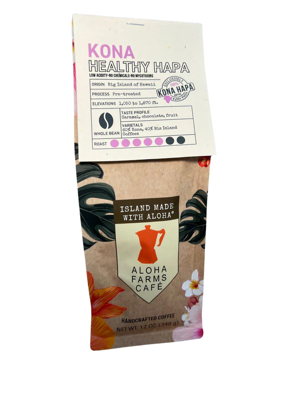 100% Kona Healthy Hapa - Medium dark roast