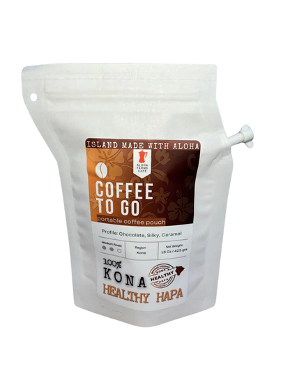 Aloha Farms Café – Ready to go coffee 2 oz. Pouch