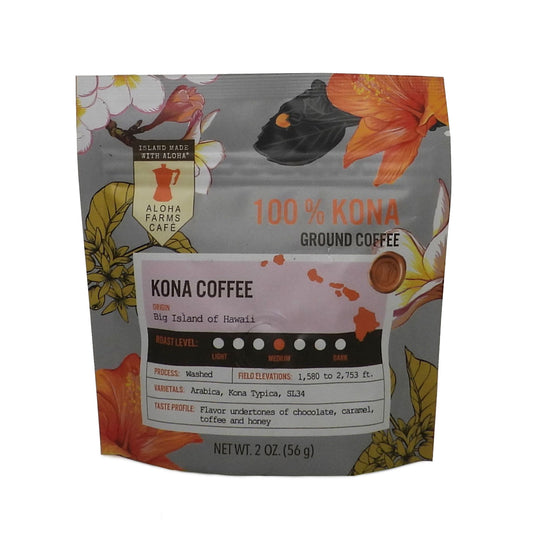 100% Kona Coffee - Ground Coffee 2 oz.